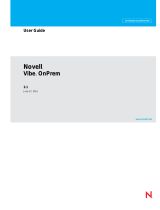 Novell Vibe OnPrem 3.1  User guide
