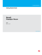 Novell PlateSpin Recon 3.6.1 Quick start guide