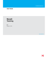 Novell Teaming 2.1  User guide