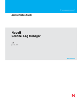 Novell Sentinel Log Manager 1.1 Administration Guide