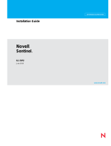 Novell Sentinel 6.1 SP2  Installation guide