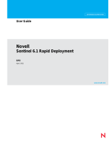 Novell Sentinel 6.1 Rapid Deployment SP2  User guide