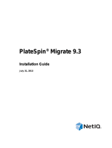 Novell PlateSpin Migrate 9.1 Installation guide