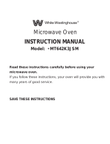 White-Westinghouse WMT642K3JSM Owner's manual