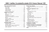 Cadillac Escalade 2005 Owner's manual