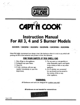 Capt'n Cook XG3CKWNA Owner's manual