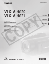 Canon Vixia HG21 User manual