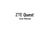 ZTE Quest User manual