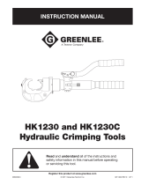 Greenlee HK1230 & HK1230C Hydraulic Crimp Tool User manual