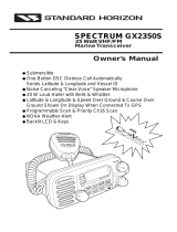 Standard Horizon gx2350 Owner's manual