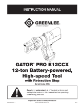 Greenlee E12CCX 12-ton Battery Tool User manual
