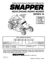 Snapper 301318BE Owner's manual