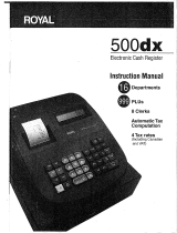 Royal 500dx Owner's manual