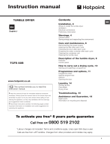 Hotpoint-Ariston TCFS 83B GK (UK) Owner's manual