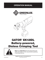 Gator GATOR EK12IDL Li-ion Battery Crimping Tool User manual