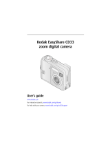 Kodak CD33 User manual