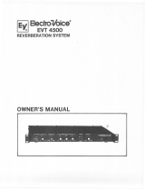 Electro-Voice EVT 4500 Owner's manual