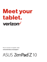 Asus ZenPad Z10 (ZT500KL, Verizon exclusive) User manual