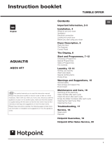 Hotpoint-Ariston AQUALTIS AQC9 6F7 Owner's manual