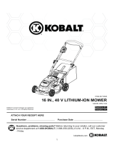 Kobalt KM 1640-06 Operating instructions