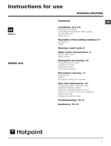 Hotpoint WMUD 1043 User guide