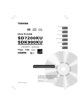 Toshiba SDK990 - DVD Player With 1080p Upconversion User manual