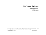 Honda Accord Coupe Owner's manual