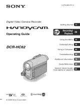 Sony DCR-HC62 Owner's manual