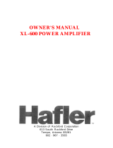 Hafler XL-600 Owner's manual