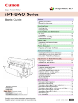 Canon IMAGEPROGRAF IPF840 Owner's manual