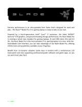 Razer Blade Pro 17” (2013) | RZ09-0099x Owner's manual