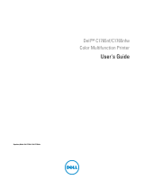 Dell C1765NFW MFP Laser Printer User manual