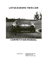 Lotus Europa Twin Cam Owner's manual