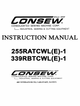 Consew 339RBATCL User manual