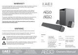 Acoustic Energy Aego³ User manual