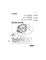 Canon DC20 User manual