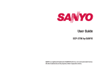 Sanyo SCP-2700 User manual