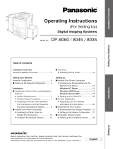 Panasonic WORKIO DP-8060 Operating instructions