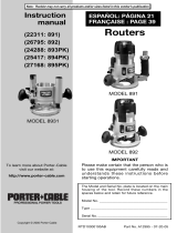 Porter-Cable 893PK User manual