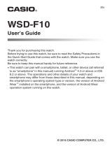 Casio WSD-F10 SMART OUTDOOR WATCH Owner's manual