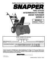 Snapper I55224, I7244 Owner's manual