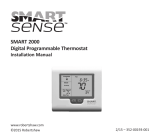 Robertshaw SMART 2000 Digital Programmable Thermostat Installation guide