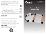 Escali B180RC Owner's manual