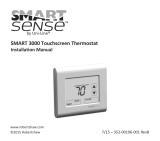 Robertshaw SMART 3000 Touchscreen Thermostat Installation guide