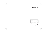 Sangean HDR-18 User manual