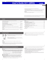 Casio G-Shock MRG-G1000 User guide