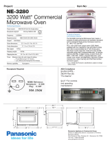 Panasonic Microwave NE-3280 Datasheet