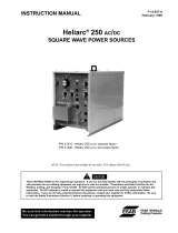 ESAB Heliarc250 AC/DC User manual