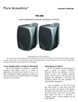 Pure Acoustics PX 255 User manual