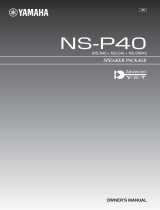 Yamaha NS-P40 Owner's manual